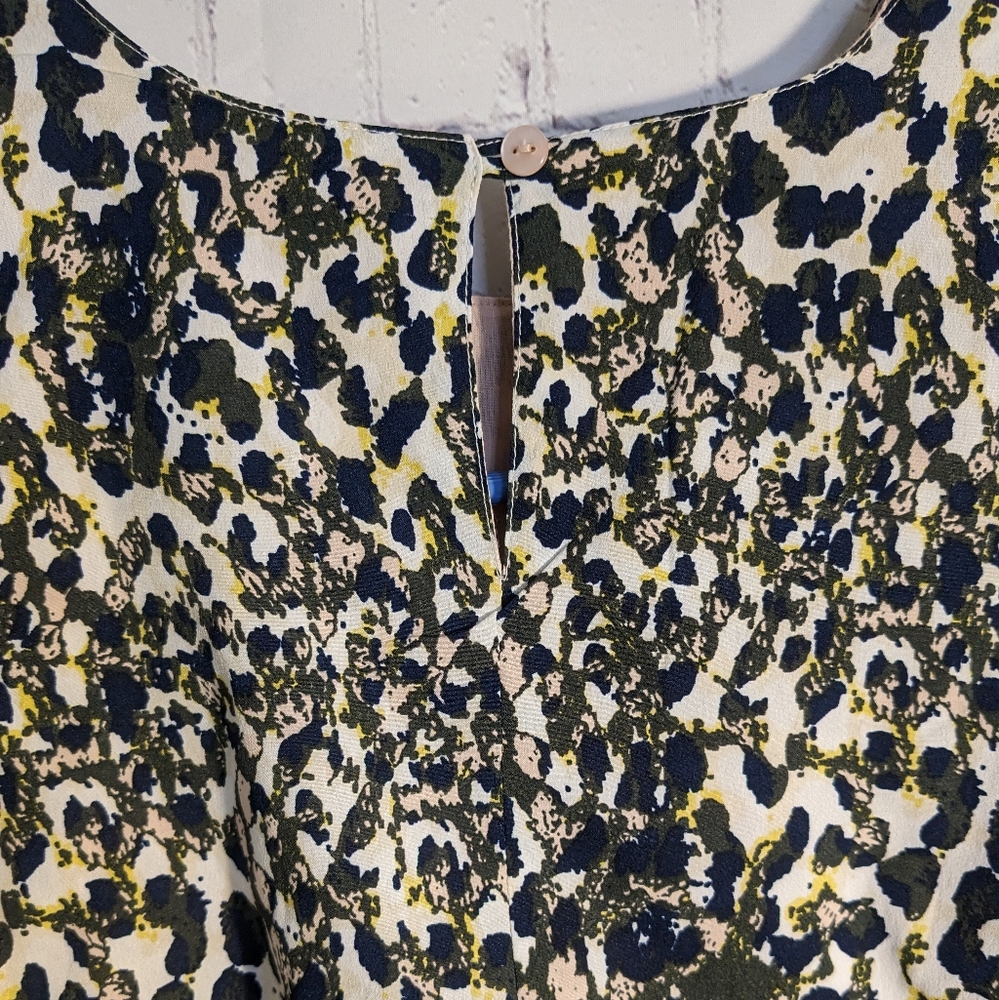 CREAMIE Gorgeous Dress! Girls' 8  Lined Animal Print Long-sleeved Party Dress - Picture 8 of 11